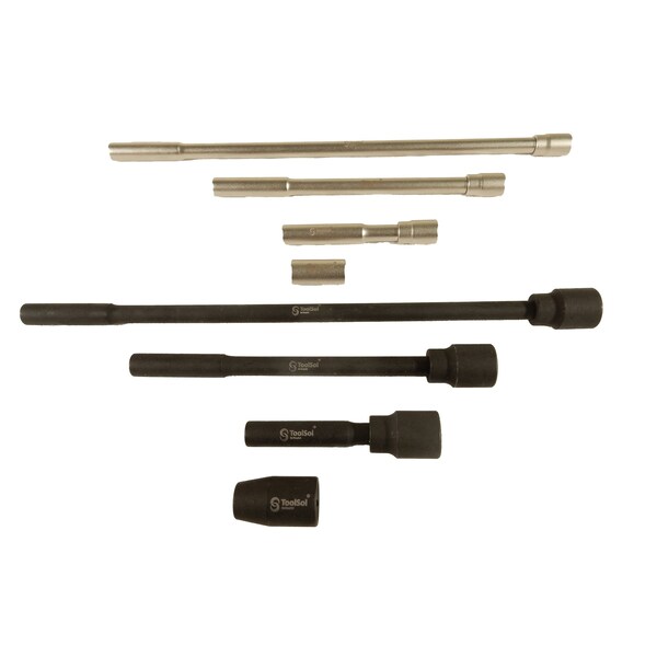 ToolSol Removable Hex Bit 1/4 in and 3/8 In Square Drive 8pcs Set